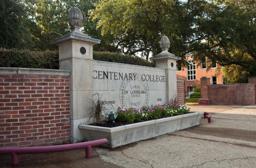 Centenary main entrance sign